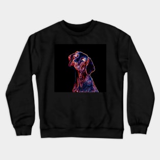 Dog Neon Styled Crewneck Sweatshirt